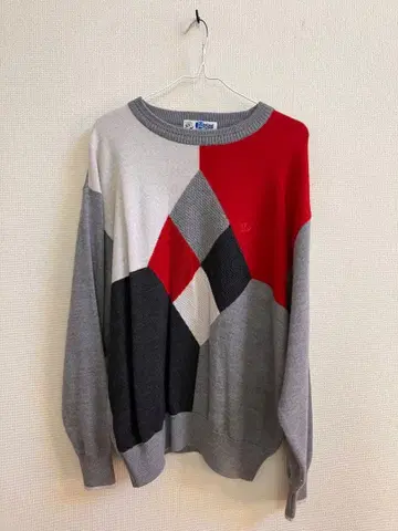 Lakeland 다이아몬드 패턴 니트 L