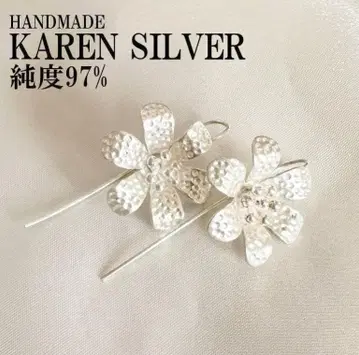 실버 귀걸이 카렌 실버 태국 실버 순은 에스닉 #1