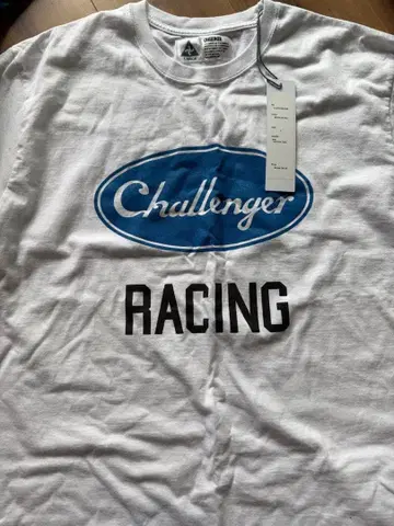 Challenger Racing T셔츠 화이트 미사용 새상품