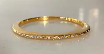 스와로브스키 뱅글 골드 팔찌