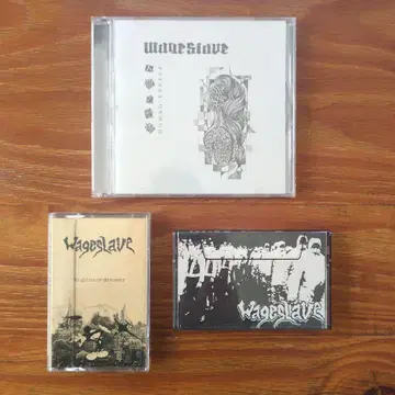 Wageslave CD+데모 테이프 crust punk