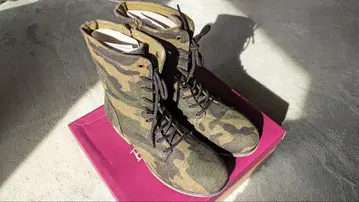 class 구매 카모 패턴 카모플라주 패턴 캔버스 컴뱃 부츠