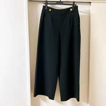 컨디션 최상 이에나 IENA 와이드 팬츠 38 M 사이즈 블랙 일본제