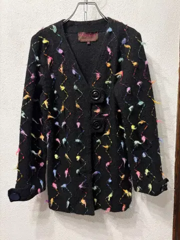 빈티지 디자인 구제 의류 컬러풀 가디건 미국 빈티지 의류 미국 수입