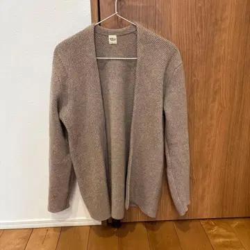 Ron Heaman 베이지 캐시미어 가디건