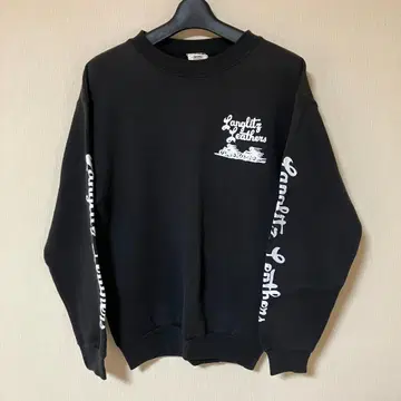 랑그리츠 가죽 맨투맨 블랙 S