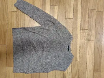 ANAYI 라메 믹스 니트 스웨터 긴팔