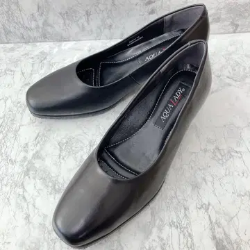 아쿠아 레이디 컴포트 펌프스 4E 넓은 폭 23cm 검정 블랙