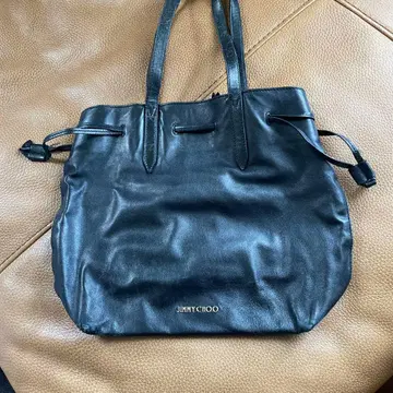 JIMMY CHOO 블랙 가죽 토트백