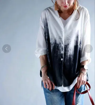 [ antiqua ] 아트 프린트 디자인 셔츠