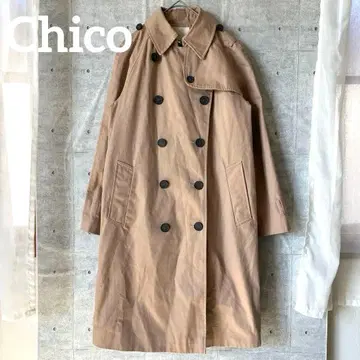[ Chico/치코 ] 트렌치코트 더블 브레스트 안쪽 퀼팅 포멀