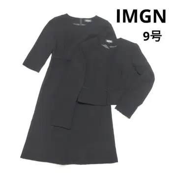 IMGN 블랙 포멀 노카라 앙상블 세트 상복 예복 9호