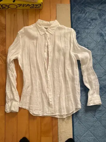 William 화이트 린넨 셔츠 L 사이즈