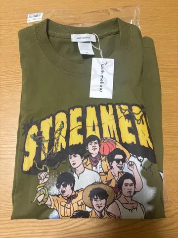 with mellow 스트리머 T셔츠 XL 카토 준이치 모코 유유타