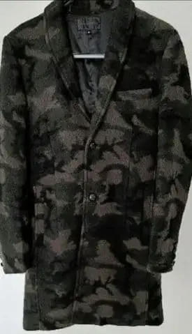 미사용 마더 라이선스 체스터 코트 카모플라쥬 44 울 혼방