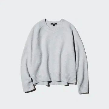 유니클로 수플레얀 크루넥 스웨터 L