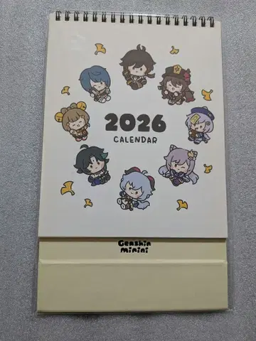 원신 호요랜드 달력 2026 minini 시리즈