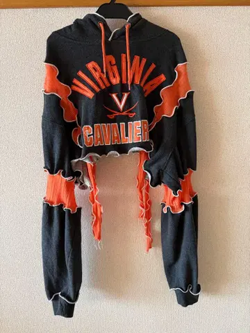 버지니아 캐벌리어스 크롭 후드티 리메이크 후드티