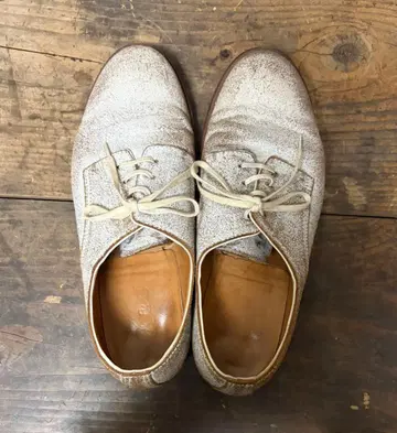 A&S 레이스업 슈즈 24cm 실버박