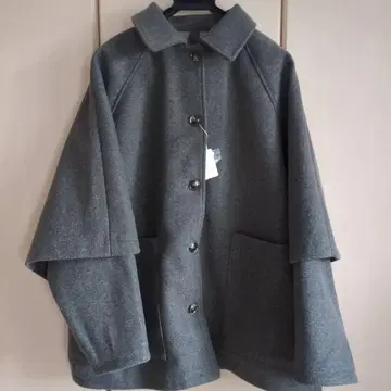 차콜 숏코트 루즈한 사이즈