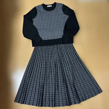 인디비 니트 스커트 셋업