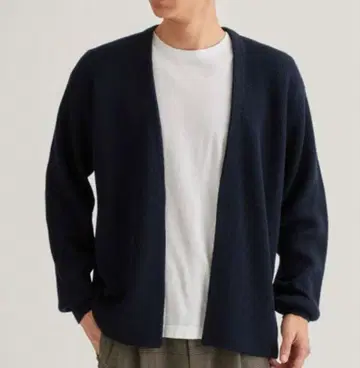 유나이티드 애로우즈 카타아제 이지 가디건 네이비 L