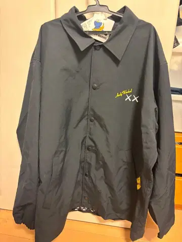 KAWS+WARMUP 블랙 나일론 자켓 XL