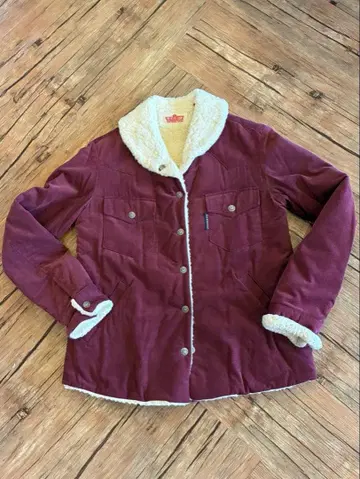 할리우드 런치마켓 코듀로이 보아 자켓 보아 안감 M