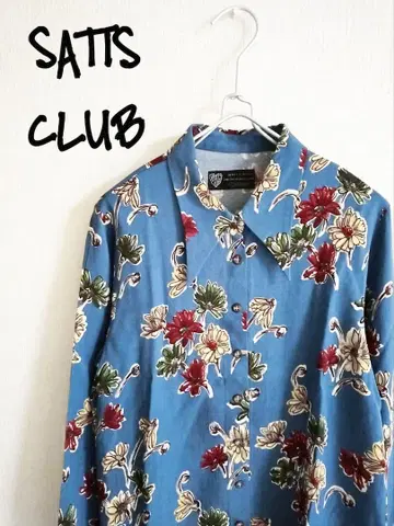 D221565 SATIS CLUB 꽃무늬 롱 슬리브 셔츠