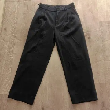 블랙 와이드 팬츠