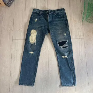 애로우즈 데미지 스트레이트 청바지 32