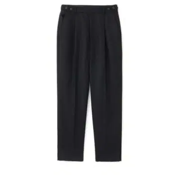 [택 포함 미사용 새상품] 사이드 슬릿 팬츠 블랙 테이퍼드 팬츠