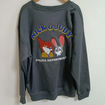 디즈니 주토피아 닉&주디 맨투맨 L 사이즈 속기모