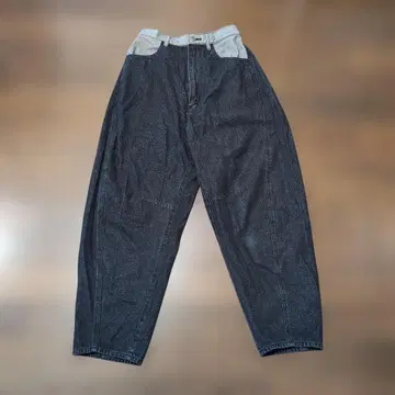 완판템 니코앤드 콤비 컬러 커브 데님 팬츠