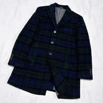 해리스 트위드 트위드 체크 체스터 코트 L 사이즈 수트 컴퍼니