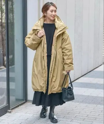 spick and span 발수 후디드 다운 코트