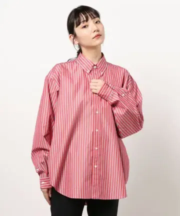 THE SHINZONE 스트라이프 긴팔 셔츠