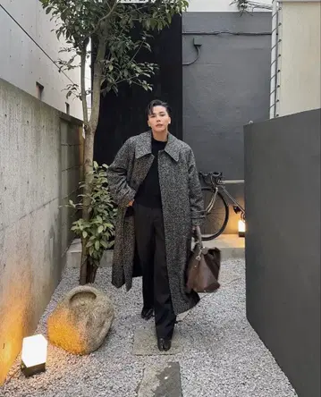 Apartment Three Herringbone Overcoat