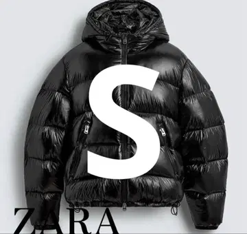 Zara 퍼프 자켓 블랙 광택 다운 즉시 완판