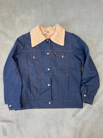 리바이스 데님 자켓 보아 안감 부착 빈티지