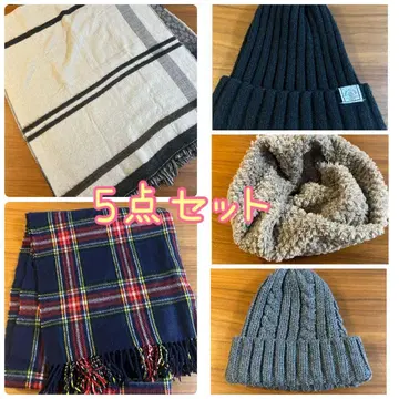 머플러 스톨 니트 모자 5세트 묶음 판매
