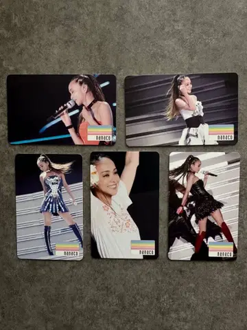 [ 미사용 새상품 ] 아무로 나미에 nanaco 카드 5장 세트