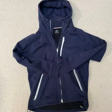 BEAMS HEART 후드 부착 자켓 L 네이비