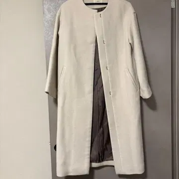 IENA 아이보리 롱 코트