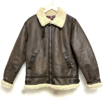 알파 B-3 플라이트 자켓 인조 가죽 XL 사이즈