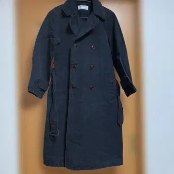 아멘 트렌치코트 블랙