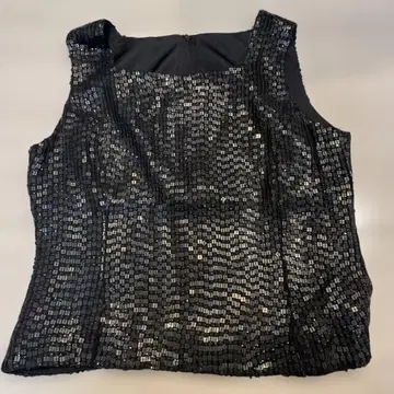 쥬진 플라자 블랙 비즈 슬리브리스 40