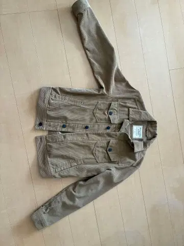 베이지 코듀로이 자켓