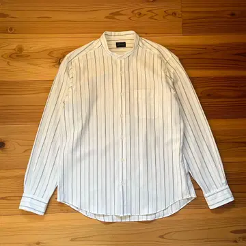 green label relaxing 밴드 카라 셔츠 스트라이프 L