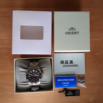 ORIENT 일본제 마코3 카마스 블랙 다이얼 보증 기간 잔여 있음
